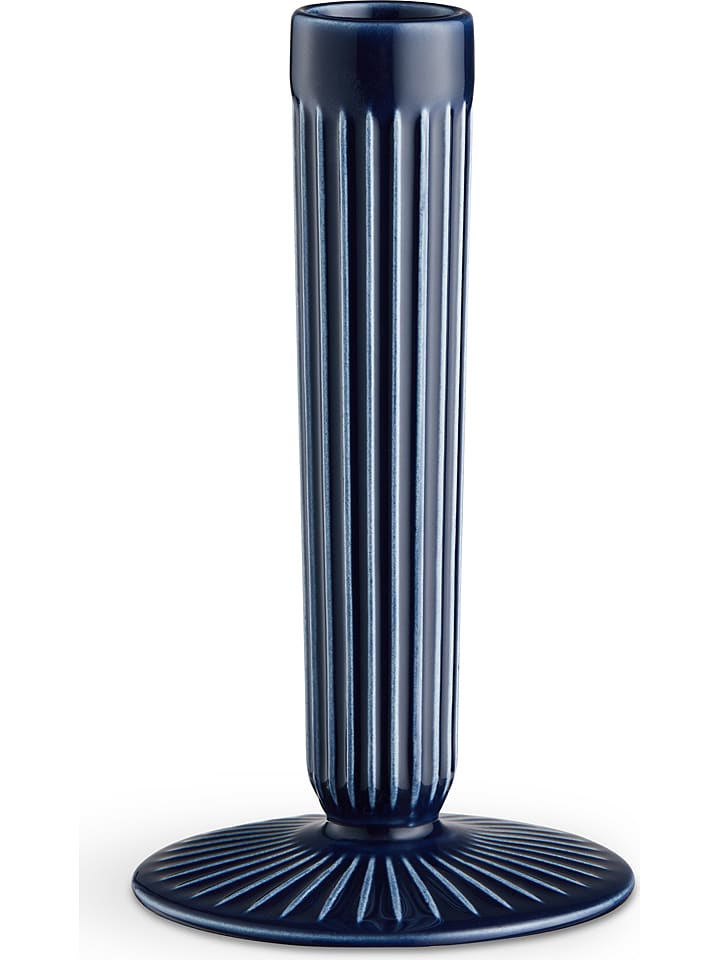 Kähler Świecznik "Hammershøi" w kolorze granatowym - wys. 16 cm rozmiar: onesize