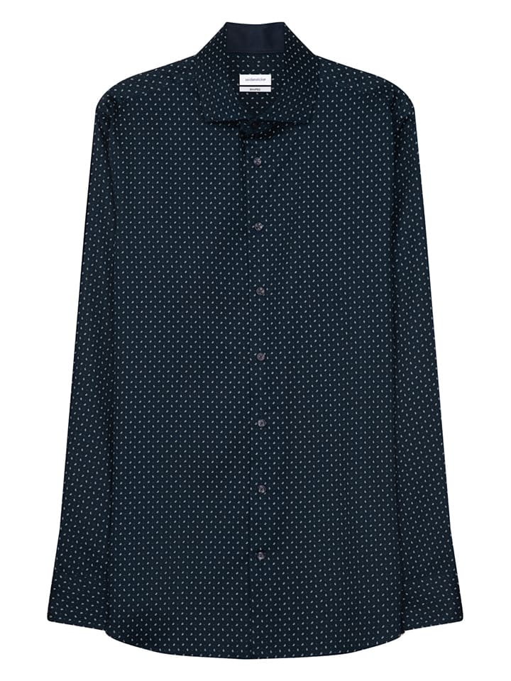 Seidensticker Koszula - Shaped fit - w kolorze granatowym rozmiar: 43