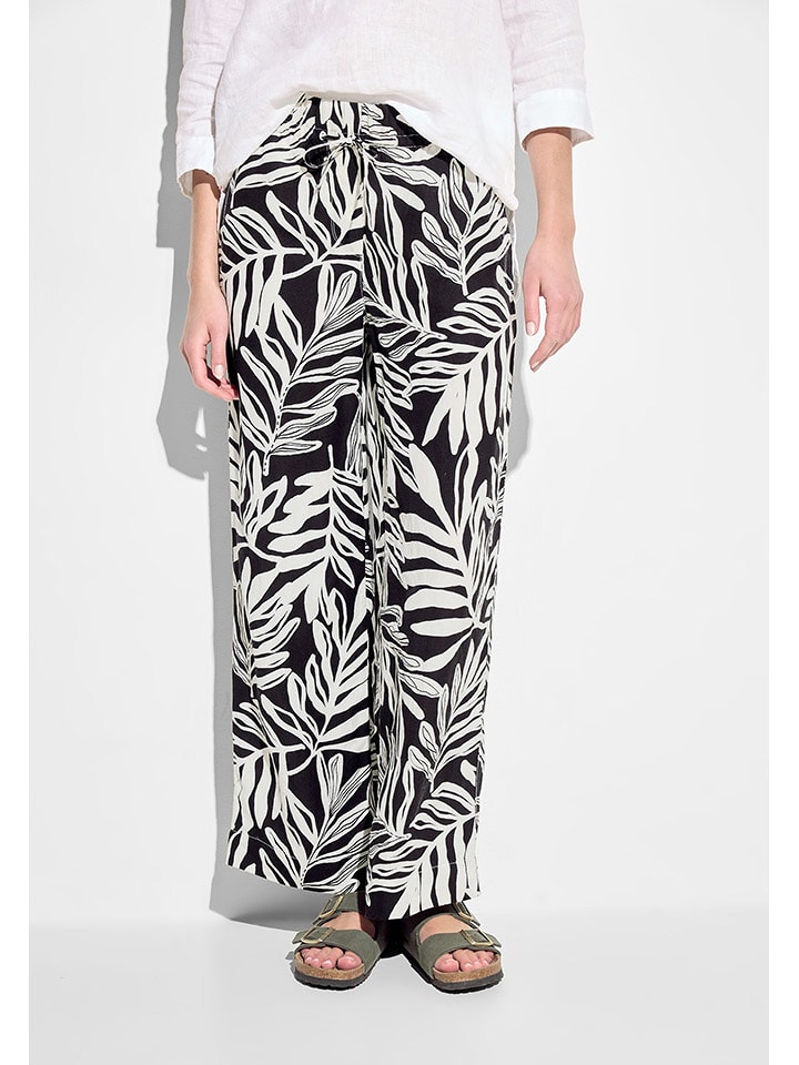 Cecil Spodnie w kolorze czarno-białym rozmiar: L