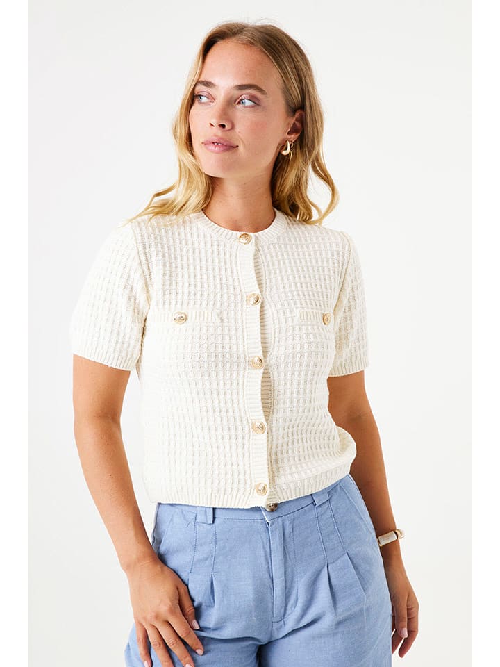 Garcia Kardigan w kolorze kremowym rozmiar: M