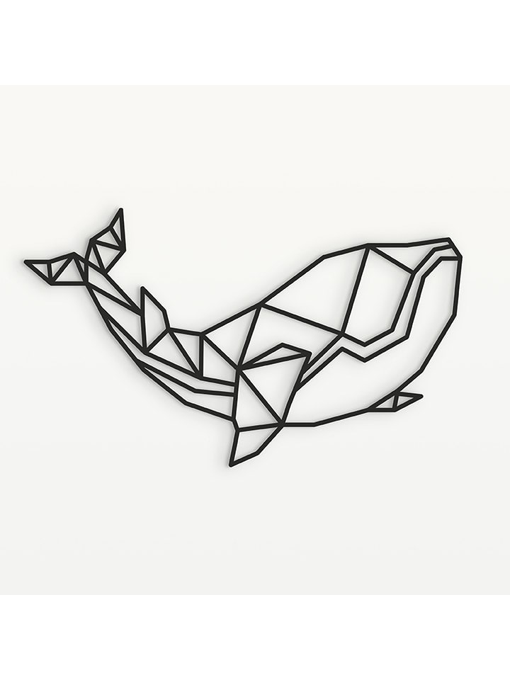 Woody Kids Dekoracja ścienna w kolorze czarnym - szer. 50 x 30 cm rozmiar: onesize