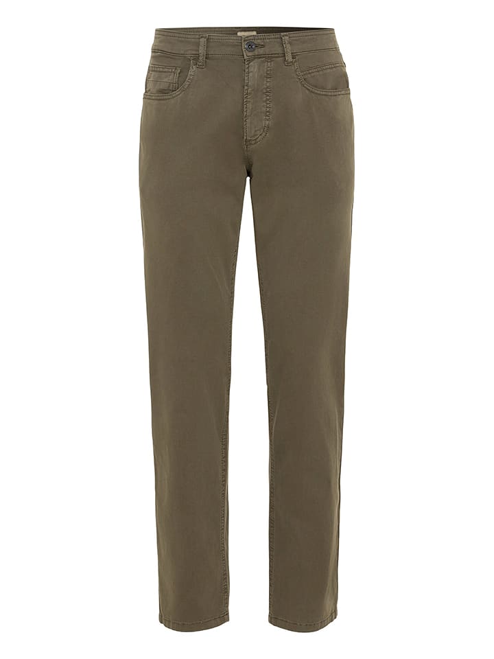 Camel Active Spodnie - Regular fit - w kolorze khaki rozmiar: W35/L32