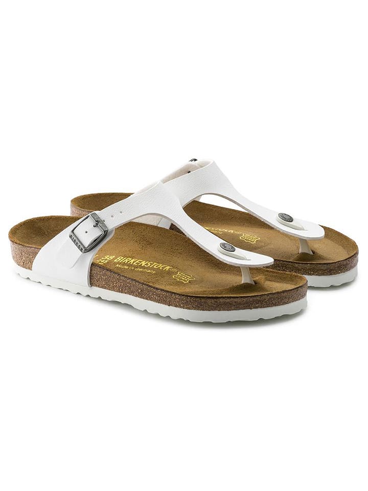 Birkenstock Japonki "Gizeh" w kolorze białym rozmiar: 37