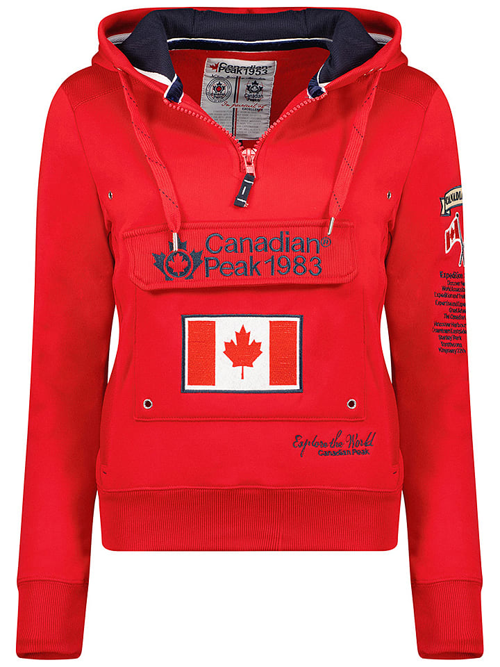 Canadian Peak Bluza "Gyrelle" w kolorze czerwonym rozmiar: M