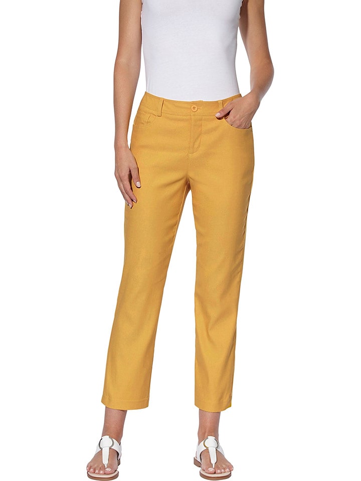 Heine Spodnie w kolorze żółtym rozmiar: 50