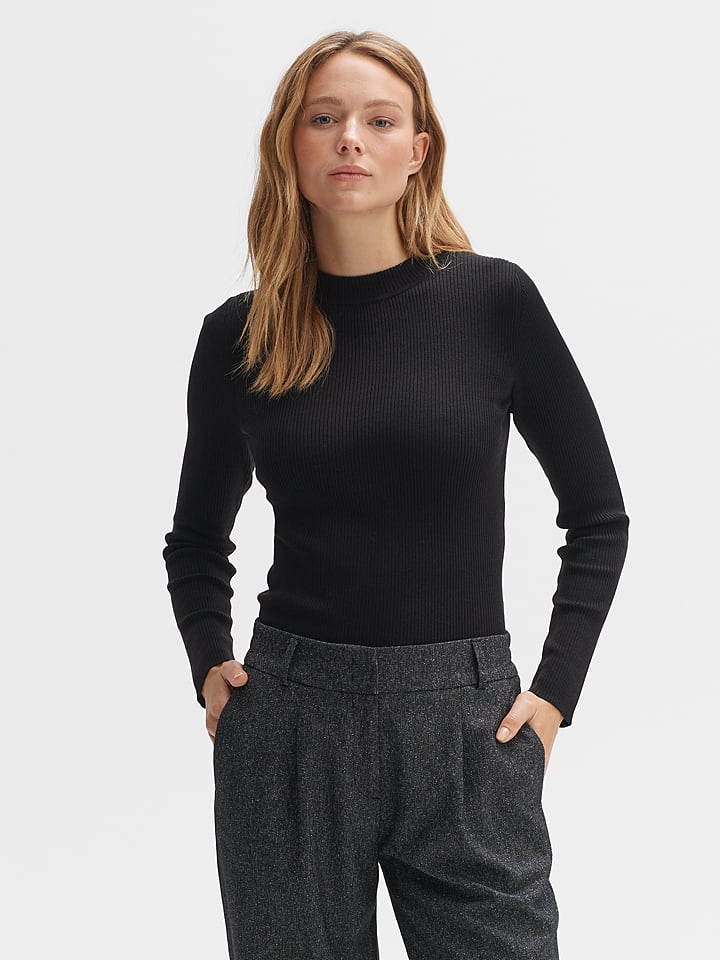 OPUS Sweter "Peffa" w kolorze czarnym rozmiar: 44