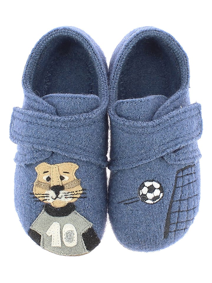 Living Kitzbühel Kapcie w kolorze niebieskim rozmiar: 24