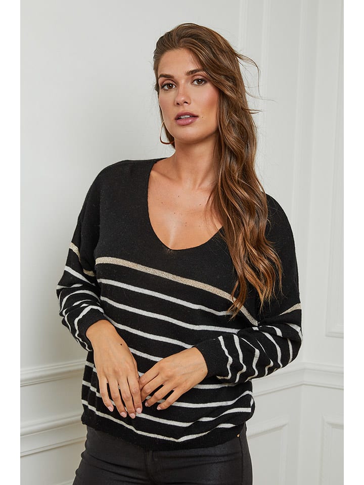 Joséfine Sweter "Talema" w kolorze czarnym rozmiar: M