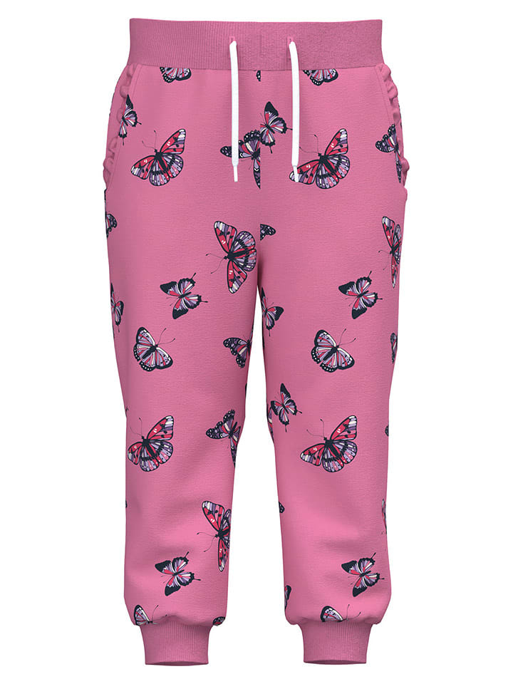 name it Spodnie "Tasja" w kolorze jasnoróżowym rozmiar: 98