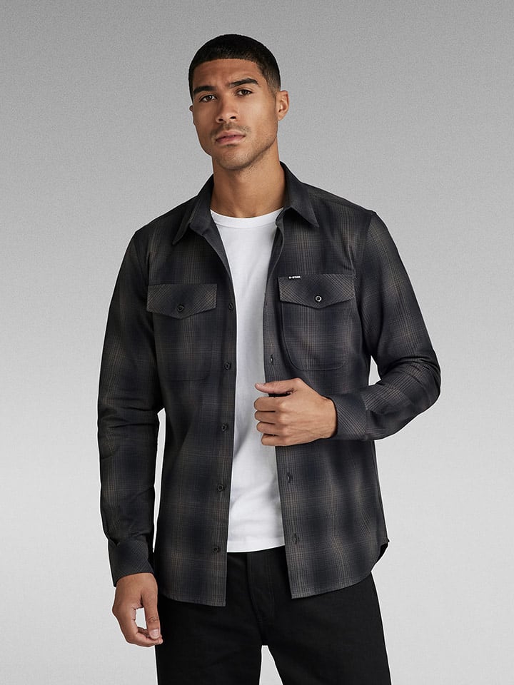 G-Star Koszula w kolorze granatowo-szarym rozmiar: XXL