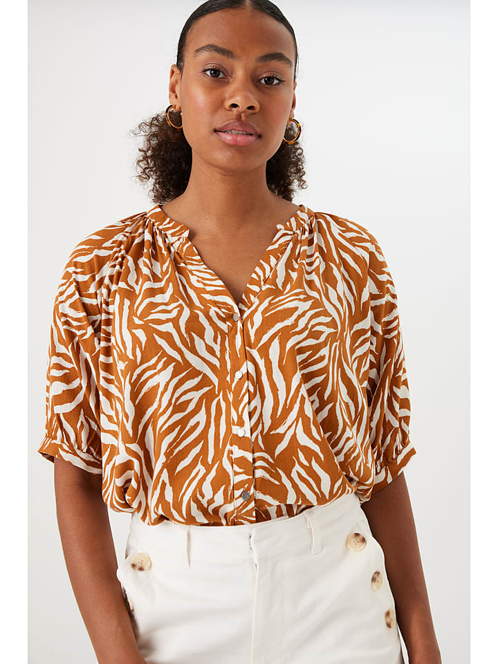 Garcia Bluzka w kolorze jasnobrązowym rozmiar: L