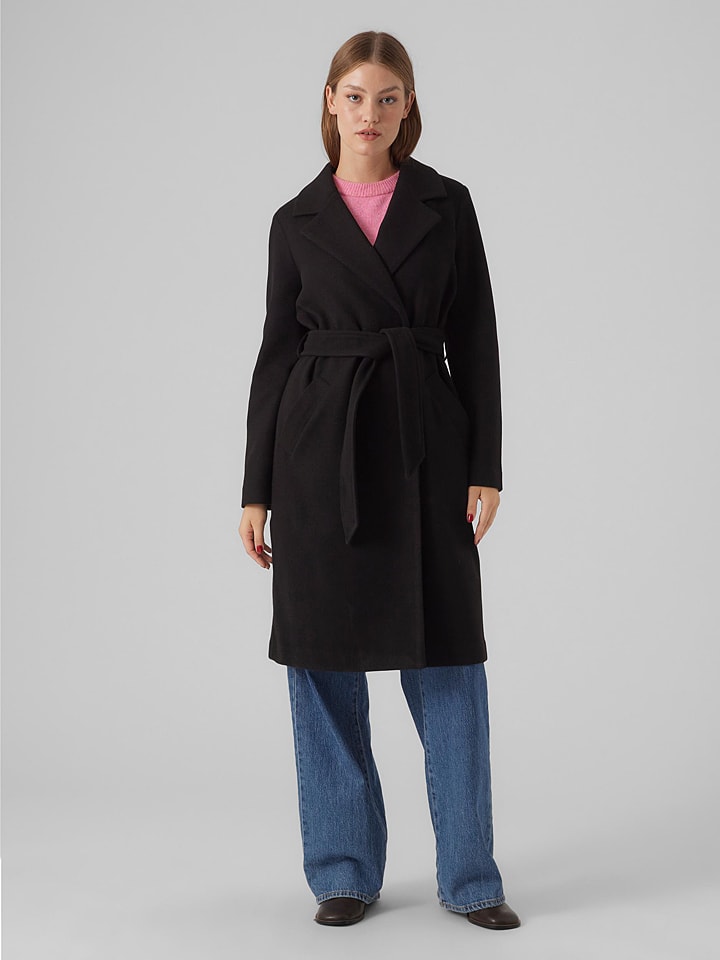 Vero Moda Płaszcz przejściowy w kolorze czarnym rozmiar: XL