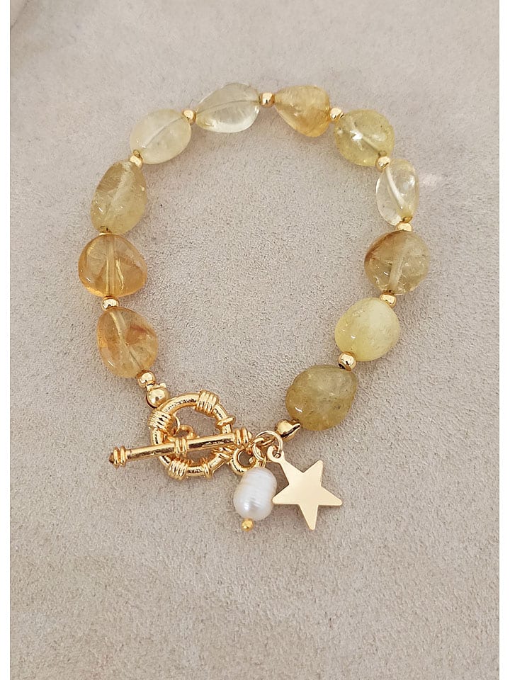 Nakkash Pozłacana bransoletka z elementami ozdobnymi rozmiar: onesize