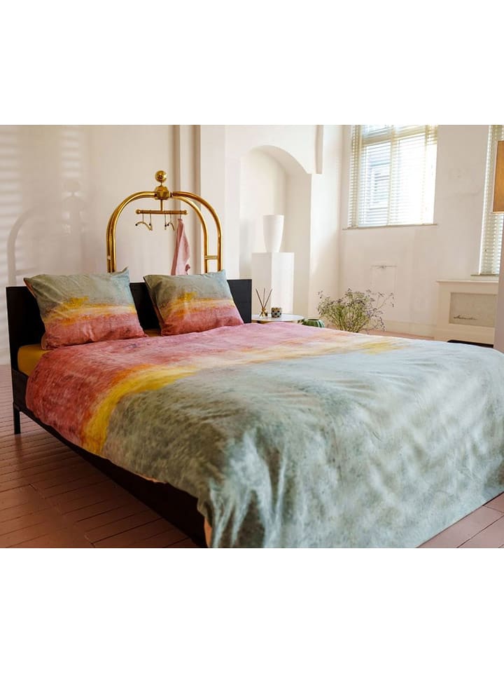 kayori Komplet pościeli "Tani" w kolorze różowo-żółto-niebieskim rozmiar: 135x200 cm