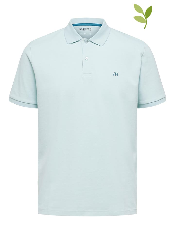 SELECTED HOMME Koszulka polo "Dante" w kolorze błękitnym rozmiar: S