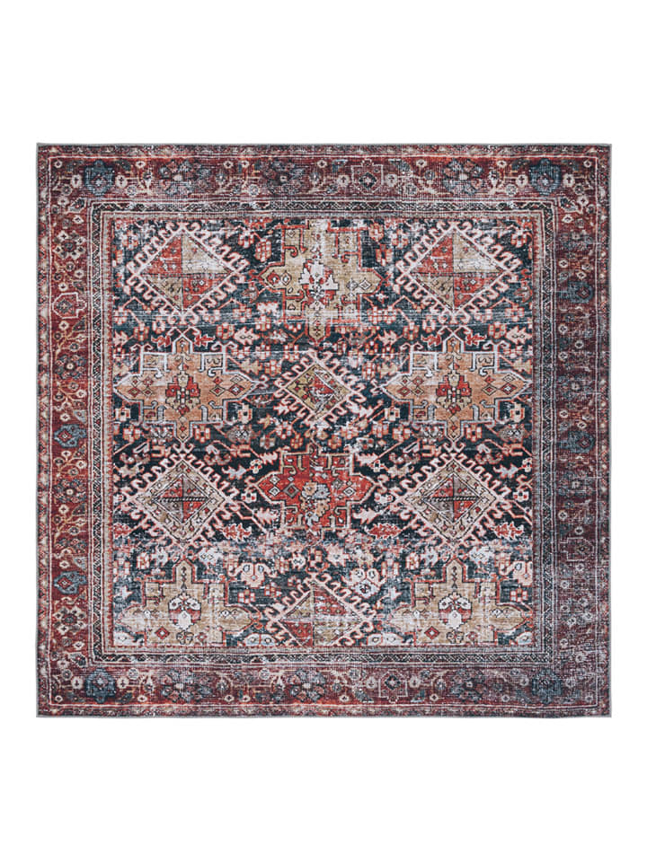 Safavieh Dywan "Tucson" w kolorze czerwono-niebiesko-beżowym rozmiar: 183x183 cm