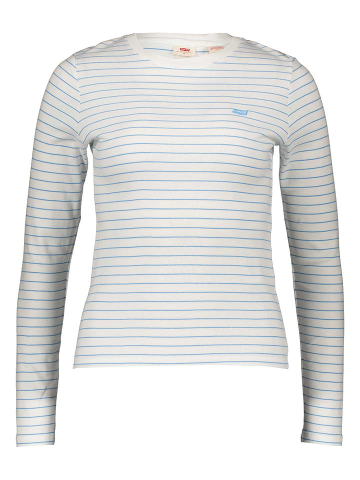 Levi´s Koszulka "Eloise" w kolorze biało-błękitnym rozmiar: M