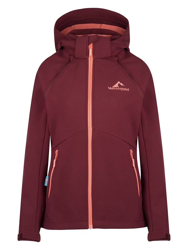 Westfjord Kurtka softshellowa 2w1 "Askja XT" w kolorze bordowym rozmiar: L