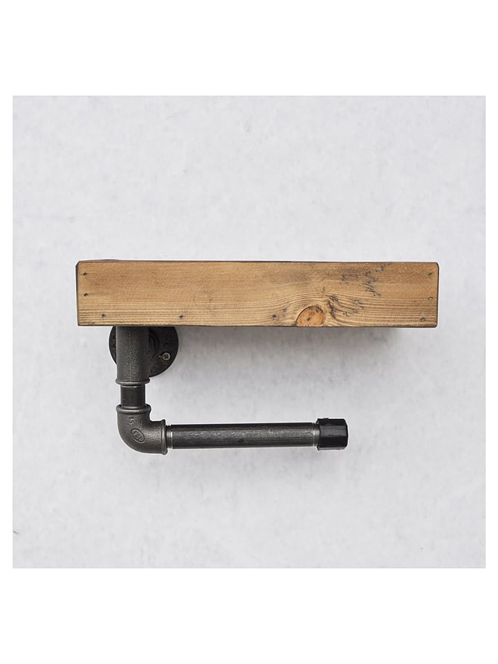 Evila Regał ścienny "Boru" w kolorze brązowym - 28 x 16 x 15 cm rozmiar: onesize