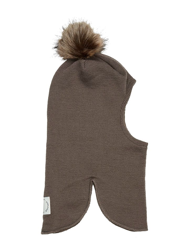 enfant Wełniana kominiarka w kolorze jasnobrązowym rozmiar: 54 cm