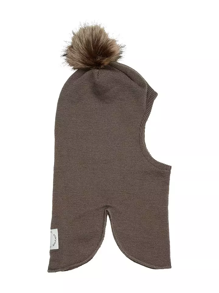 enfant Wełniana kominiarka w kolorze jasnobrązowym rozmiar: 54 cm