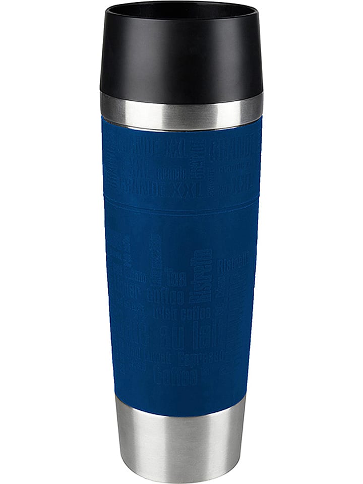 Emsa Kubek termiczny "Travel Mug Grande" w kolorze niebieskim - 500 ml rozmiar: onesize