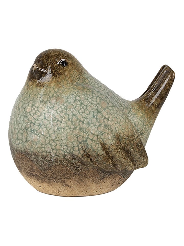 Clayre & Eef Dekoracyjna figurka w kolorze zielono-brązowym - 14 x 16 x 12 cm rozmiar: onesize