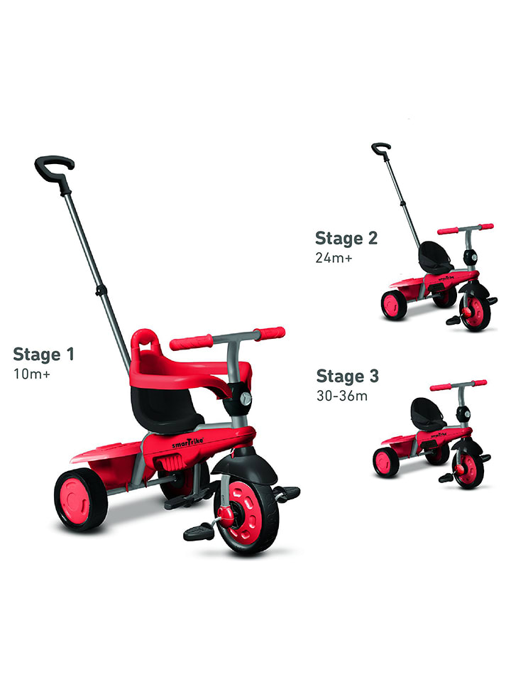 SmarTrike Rowerek trójkołowy "Breeze GL" w kolorze czerwonym - 10 m+ rozmiar: onesize