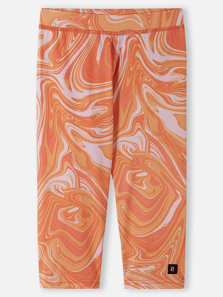 Reima Legginsy "Jumppa" w kolorze pomarańczowym rozmiar: 110