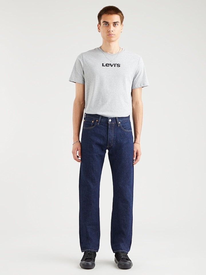 Dżinsy - Regular fit - w kolorze granatowym