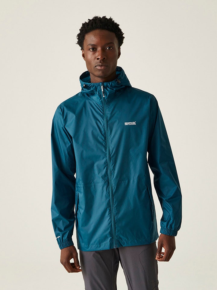 Regatta Kurtka przeciwdeszczowa "Pack It III" w kolorze niebieskim rozmiar: XL