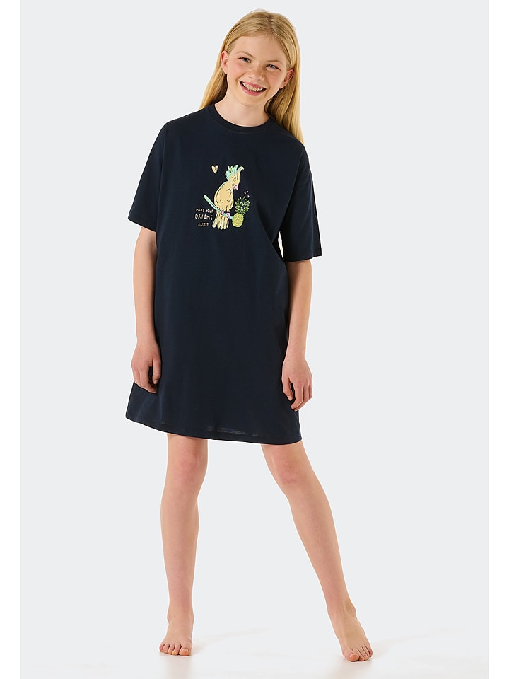 Schiesser Koszula nocna w kolorze granatowym rozmiar: 164