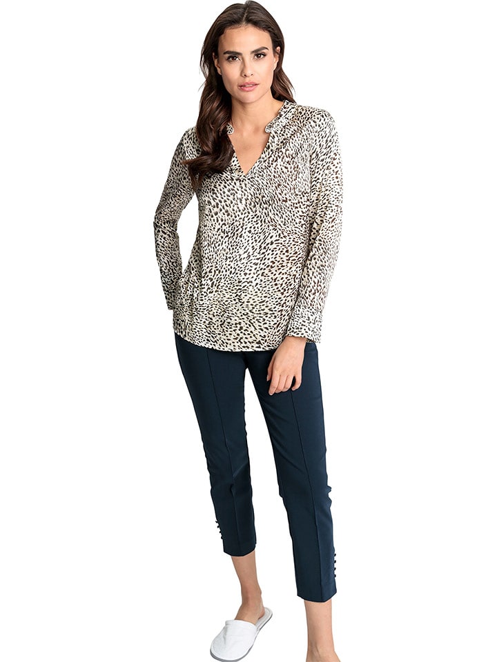 Heine Bluzka w kolorze kremowo-szarym rozmiar: 40