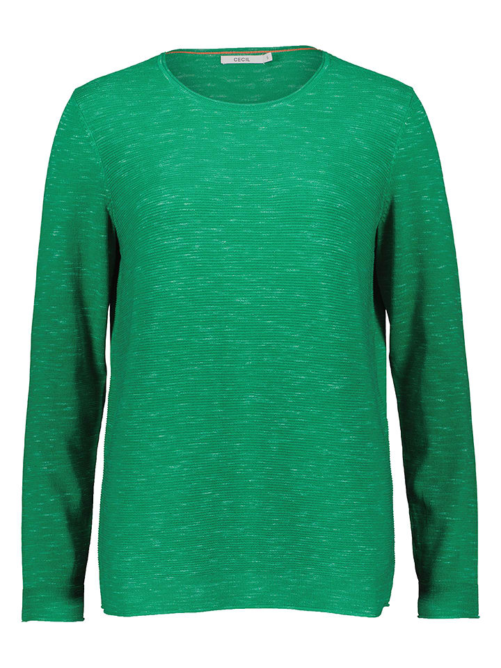 Cecil Sweter w kolorze zielonym rozmiar: M