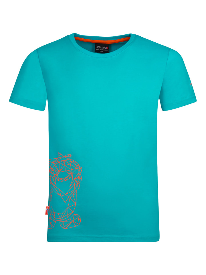 Trollkids Koszulka funkcyjna "Oppland" w kolorze niebieskim rozmiar: 164