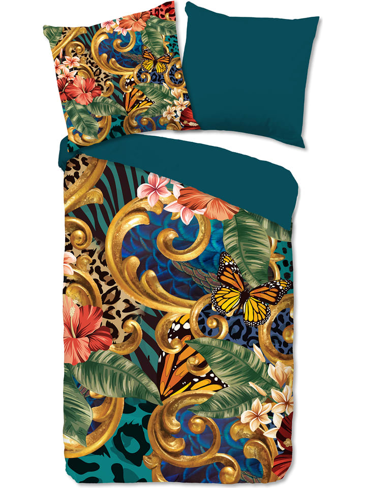 Pure Komplet pościeli "Lieke" ze wzorem z mikrofibry rozmiar: 140x200/220 cm