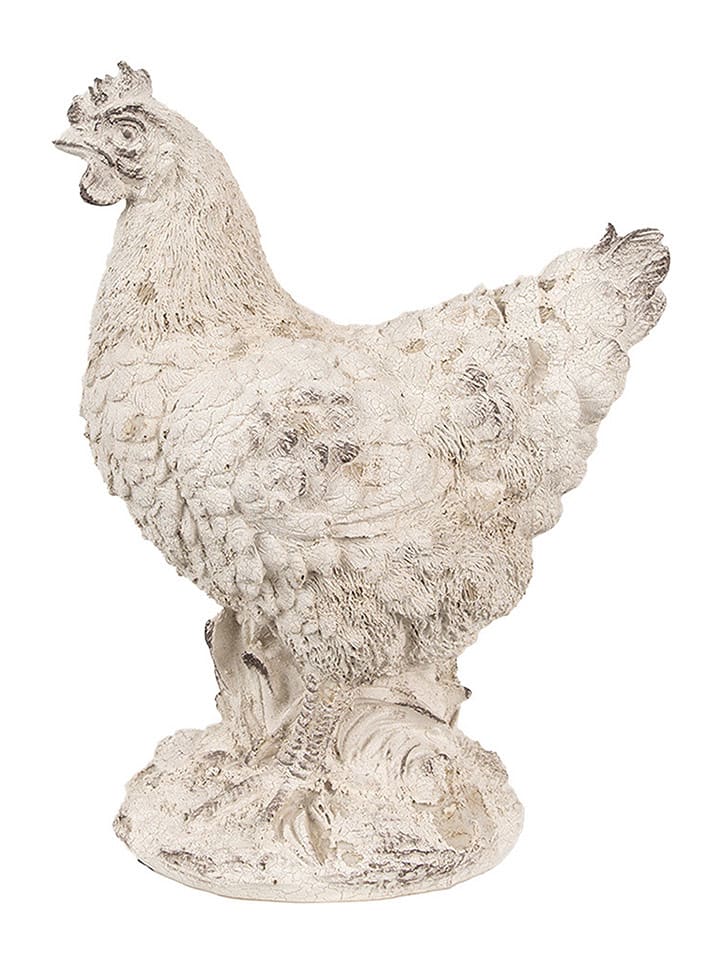 Clayre & Eef Figurka dekoracyjna w kolorze beżowym - 21 x 26 x 12 cm rozmiar: onesize