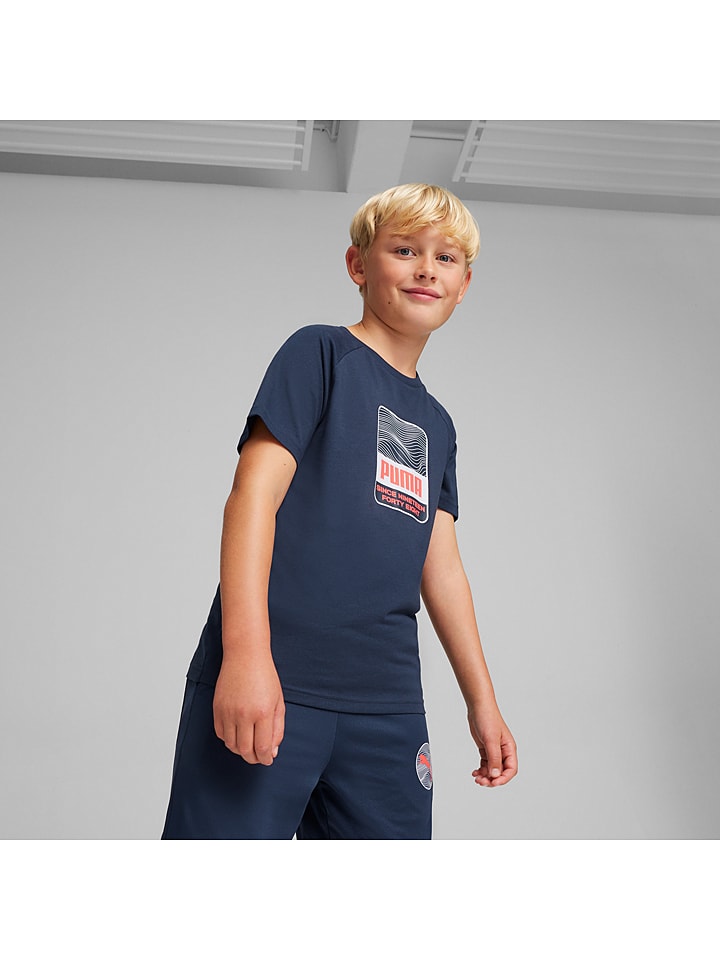 Puma Koszulka "Active Sports" w kolorze granatowym rozmiar: 152
