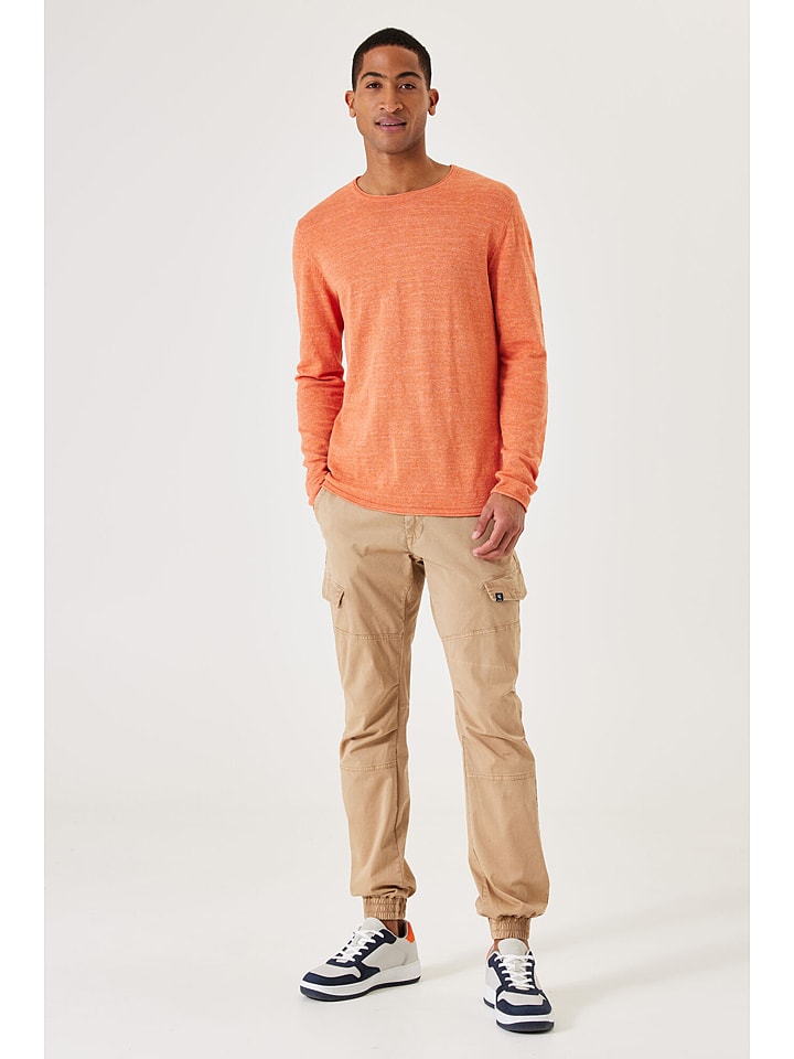 Garcia Bojówki w kolorze beżowym rozmiar: W36/L32