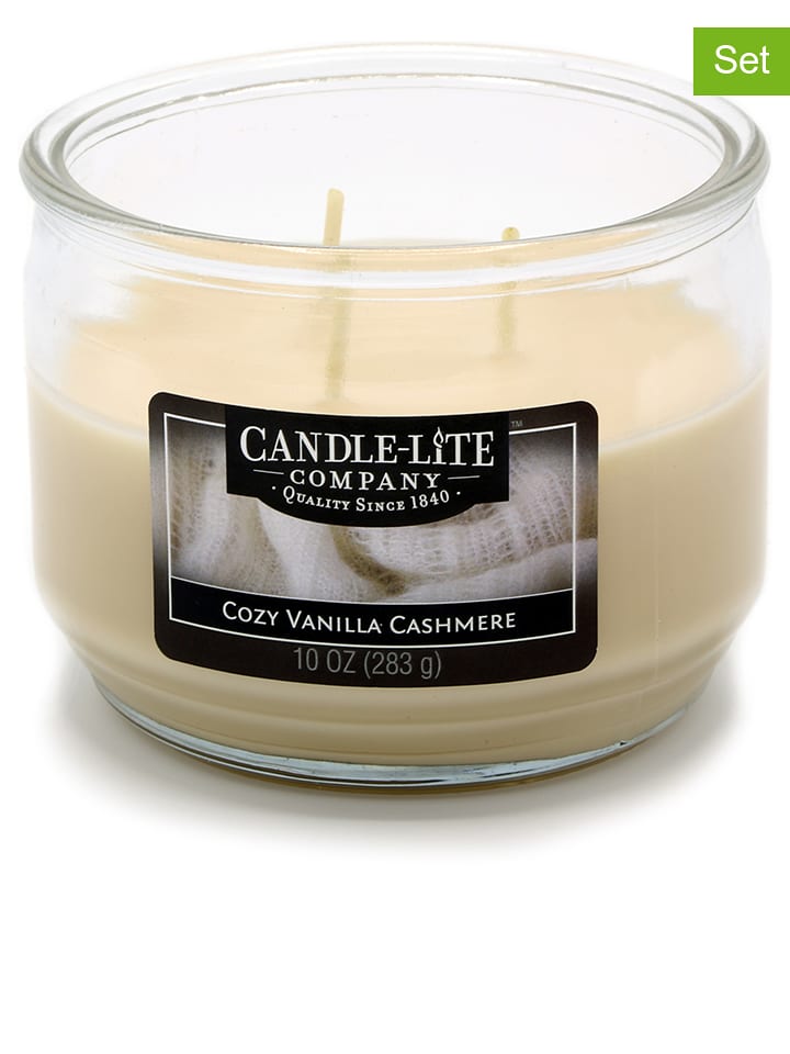 CANDLE-LITE Świece zapachowe (2 szt.) "Cozy Vanilla Cashmere" - 2 x 283 g rozmiar: onesize