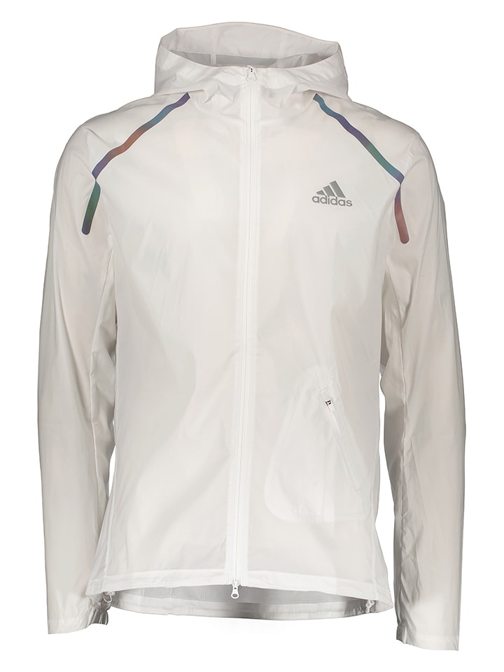 adidas Kurtka w kolorze białym do biegania rozmiar: M