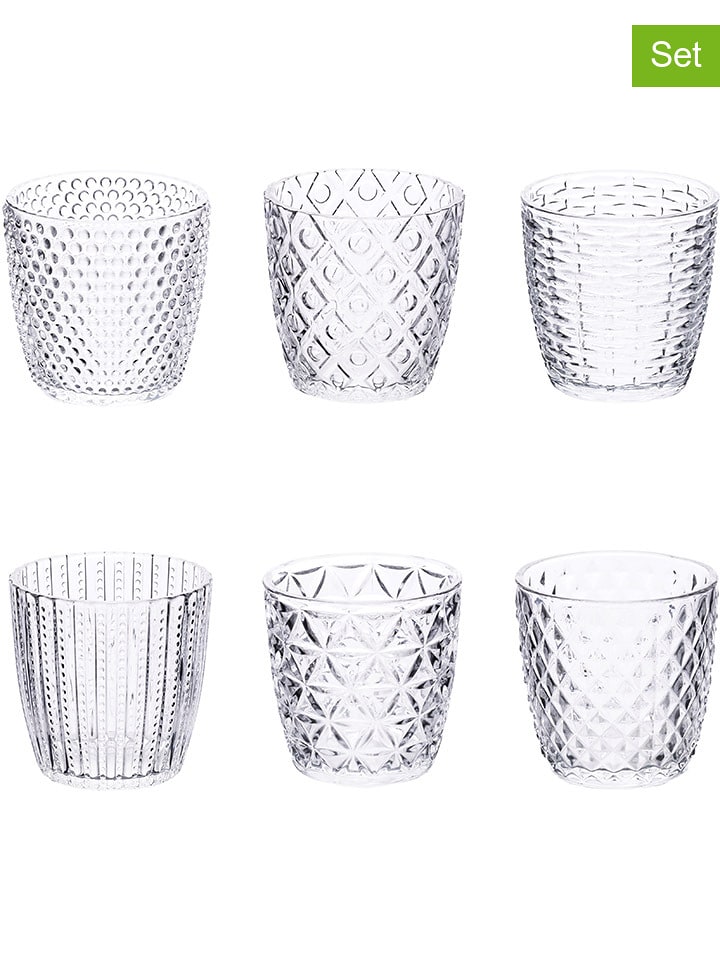 Villa d´Este Szklanki (6 szt.) "Geometric" - 380 ml rozmiar: onesize