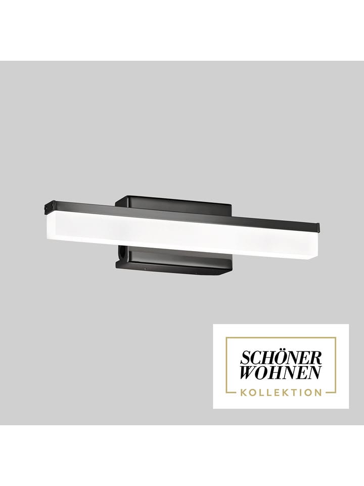 FH Lighting Lampa łazienkowa LED "Wide" w kolorze czarnym - 30 x 7 x 6,5 cm rozmiar: onesize