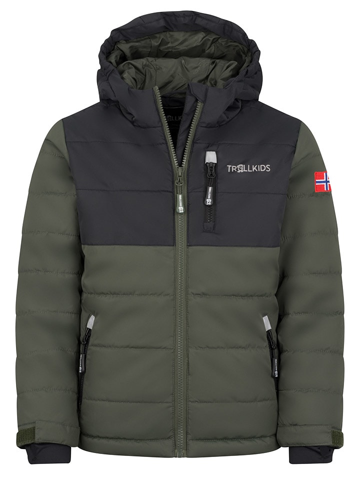 Trollkids Kurtka narciarska "Hemsedal" w kolorze khaki rozmiar: 104