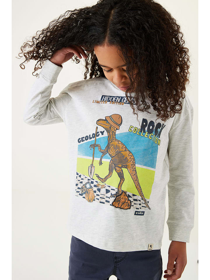 Garcia Bluza w kolorze jasnoszarym rozmiar: 128/134