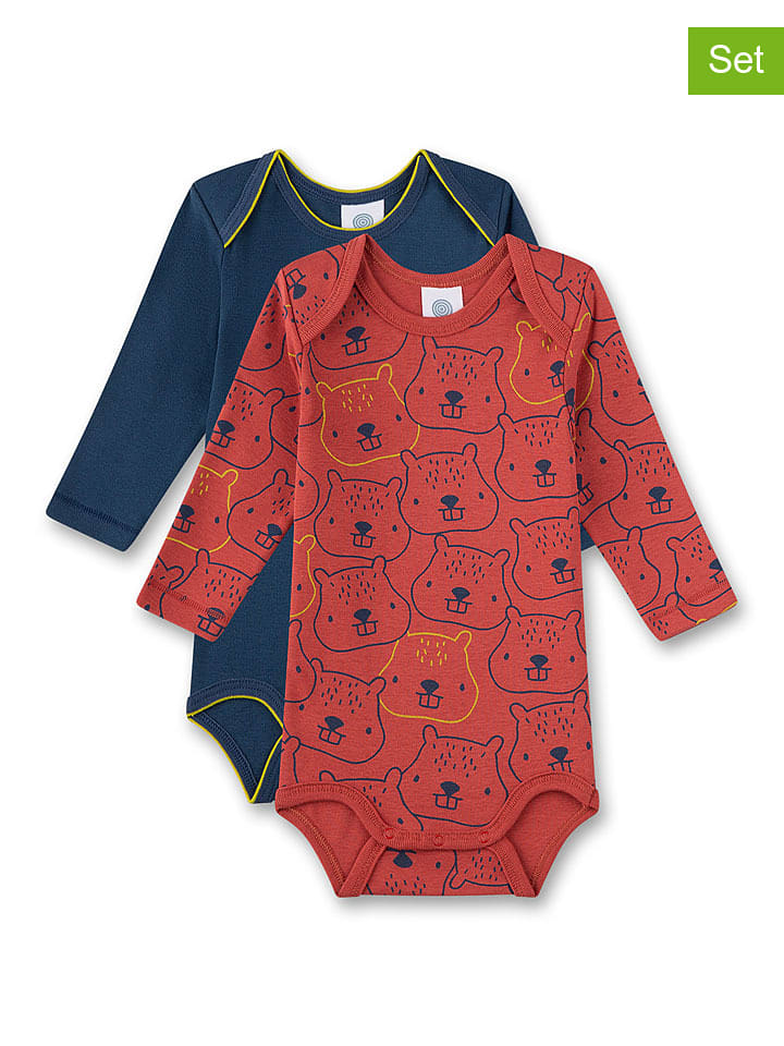 Sanetta Body (2 szt.) w kolorze czerwono-granatowym rozmiar: 68