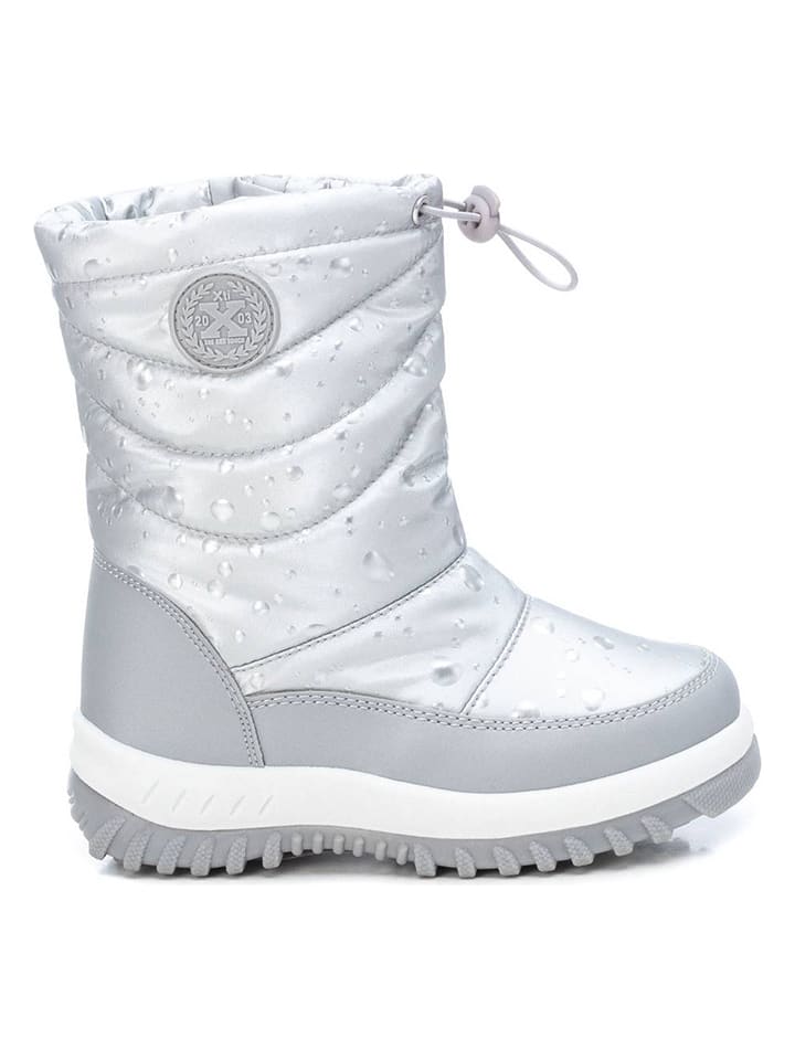 XTI Kids Kozaki zimowe w kolorze srebrnym rozmiar: 33