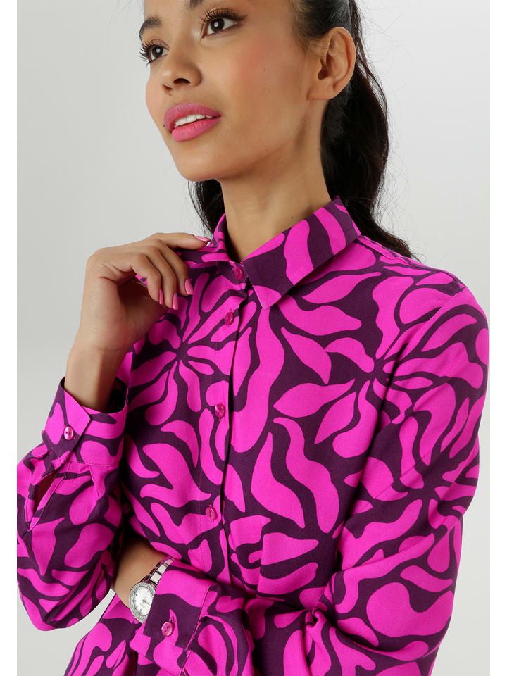 Aniston Bluzka w kolorze różowo-fioletowym rozmiar: 42