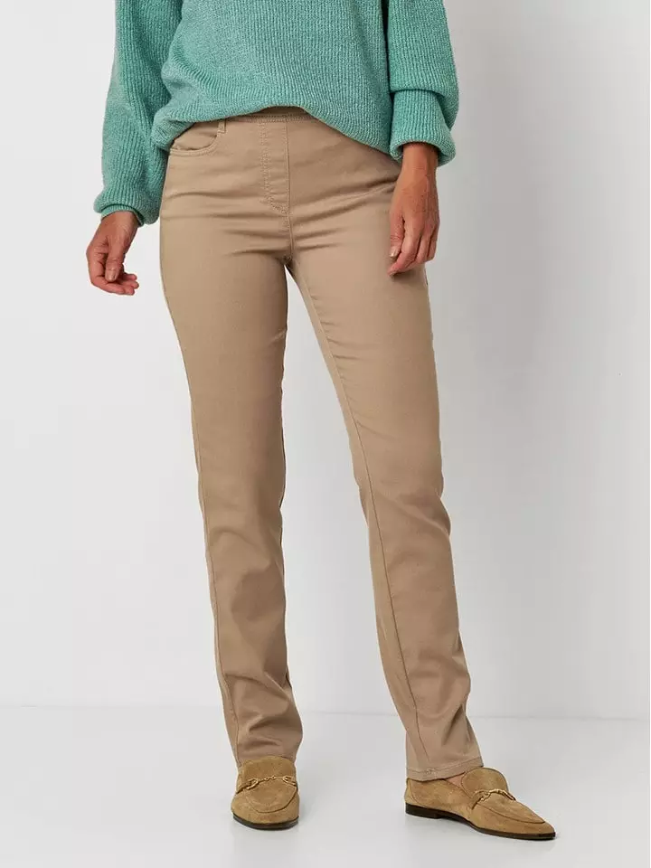 Rosner Spodnie "Alice" w kolorze beżowym rozmiar: 42K