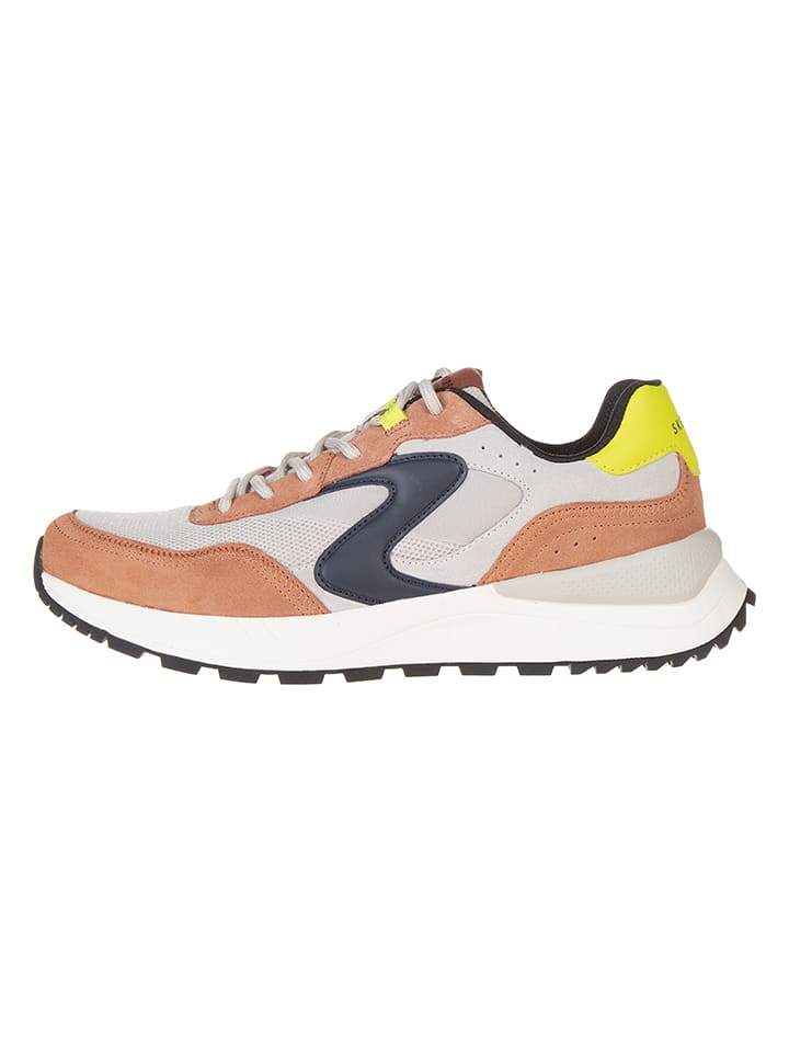 Skechers Skórzane sneakersy "Fury Fury" w kolorze szaro-jasnobrązowym rozmiar: 45